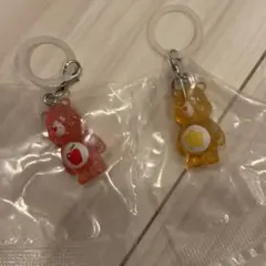 ケアベア　クリアマスコットチャーム2 めじるしアクセサリー