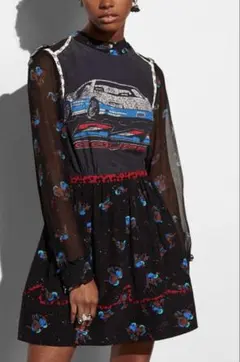 【美品・希少】COACHコーチ クーペ シルクドレス ワンピース