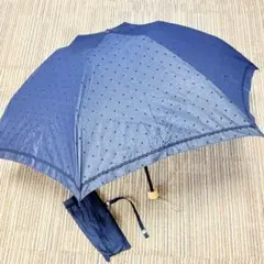 BURBERRY バーバリー 折り畳み日傘 晴雨兼用 ブラック／ドット柄
