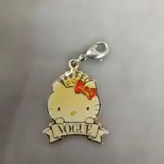 ハローキティ VOGUE チャーム キーホルダー ヴィンテージ　非売品