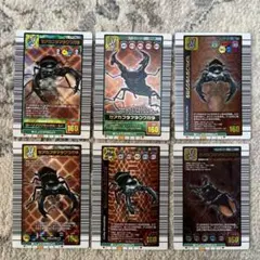 ムシキング　セアカフタマタクワガタ6枚セット