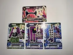アイカツ Loli Gothic コーデ 4枚セット　東堂ユリカ