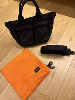 美品　PORTER / TANKER TOTE BAG ブラック　ショルダー掛け