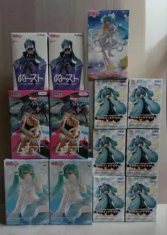 252＿初音ミク　ぬーどるストッパー　ちょこのせ　フィギュア　まとめ　6体セット 252＿初音ミク ぬーどるストッパー ちょこのせ フィギュア まとめ 6体