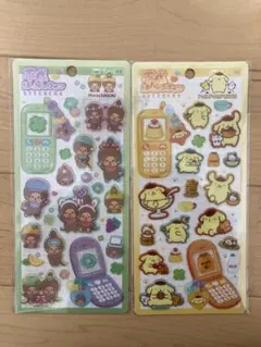 平成はっぴーフォン ポムポムプリン　もんちっち　２点セット