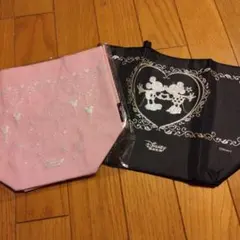 ミッキー&ミニーとミッキーのトートバック2個　ディズニーファン 付録のサムネイル