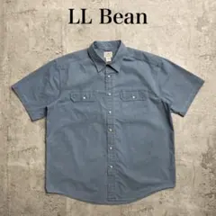 LL BEAN エルエルビーン　メンズXL　ブルー　 半袖シャツのサムネイル