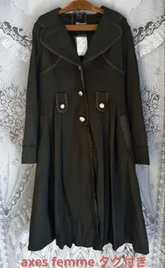 【新品タグ付き】axes femm ロングトレンチコート　2way カーキ　M