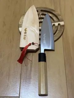 堺刀司 重光 三徳包丁 和包丁 木製鞘付き八角水牛柄 - メルカリ