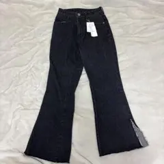 MURUA ブラック ブーツカットデニム S 新品タグつき