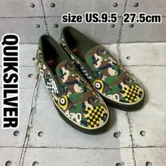 クイックシルバー　迷彩柄　スリップオン　ヴィンテージ　グリーン　27.5cmのサムネイル