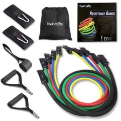 TheFitLife トレーニングチューブセット (最大115LBS)