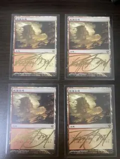 MTG 乾燥台地 Arid Mesa 4枚セット サイン入り - メルカリ