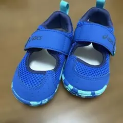 超美品格安‼️asics ベビーサンダル 13.0cm 青 スクスクサンダル‼️