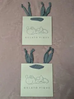 【限定非売品☆２枚のセットは貴重】【ジェラートピケ＆マリオのコラボ】ショップ袋