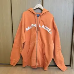 Ralph Lauren オレンジ ジップアップパーカー