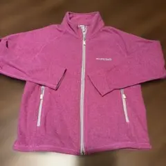 【モンベル】フリースジャケット ピンク　キッズ120