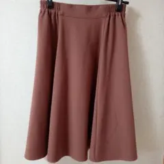 earth music & ecology F フレアスカート キャメル