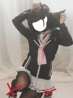 フルセット ブルーアーカイブ 杏山カズサ コスプレ衣装+ウィッグ+靴