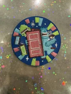 キャラクター刺繍パッチ 円形　モンスターズインク
