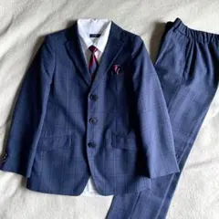 【極美品】BTZ フォーマルスーツセットアップ 150 5点セット ネイビー