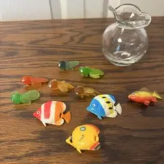 ミニチュア熱帯魚・金魚 フィギュア 10体セット