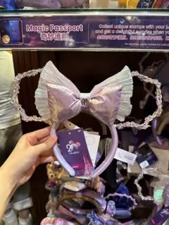 香港　海外　ディズニー　カチューシャ　ライトアップ　光るカチューシャ　20周年