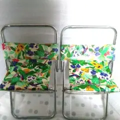 mugi…様専用 非売品 未使用 カネボウ 南国カラー折りたたみ式チェアー 2脚