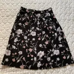 花柄スカート　S ブラックのサムネイル