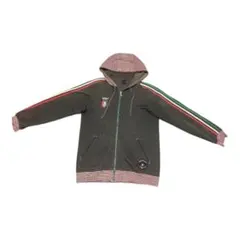 adidas オリーブ　ジップパーカー　ストリート　　古着