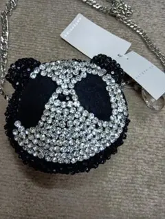 アンテプリマ　超レアパンダ型ビジューショルダーバッグ