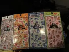 ディズニー プチドロップステッカー バンビ プーさん スティッチ 101