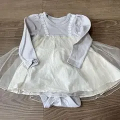 ブランシェス　チュールワンピース型ロンパース　80cm