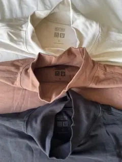 UNIQLO HEATTECH 長袖タートルネック 3色セット S