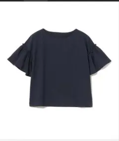 B:MING by BEAMS フリルスリーブボートネックT ネイビーのサムネイル