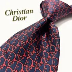 激レア★【美品】 クリスチャンディオール ネクタイ トロッター柄 シルク CD