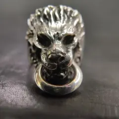 最終値下げ ライオンヘッド シルバー リング 指輪 22号 Signi刻印 最終値下げ ライオンヘッド シルバー リング 指輪 22号 Signi刻印