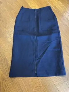 NATURAL BEAUTY BASIC ネイビー タイトスカート XS