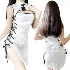 su565 チャイナ服 コスプレ セクシー エッチ 大きなリボン ストッキング付のサムネイル