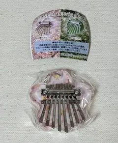 指で弾くピアノ　四季のカリンバ 春 さくら 桜 ピンク ミニ楽器