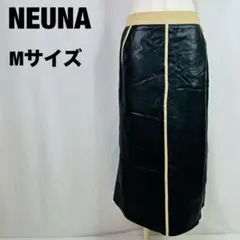 NEUNA タイトスカート Mサイズ 黒 ベージュ 光沢　111のサムネイル