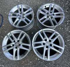 18インチ　クラウン純正アルミホイール クラウン純正18インチの溝たっぷりスタッドレス付きセット入庫