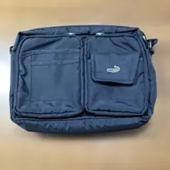 クロコダイル　ショルダーバッグ ブラック