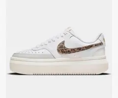 【美品】NIKE ナイキ コートビジョンアルタ レオパード 白 24.0