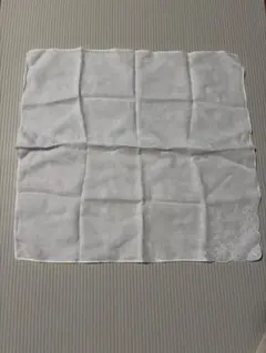 刺繍入りホワイトハンカチ 約30cm 冠婚葬祭
