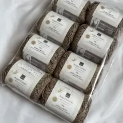 seriaセリア毛糸8玉 エンジェルコットン　Col No.2010モカベージュ