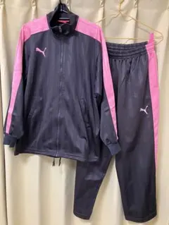 PUMA ジャージ上下セット グレー/ピンク