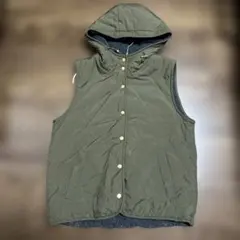 Studio clip 中綿入りリバーシブルキルティングベスト　2way