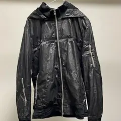 ブラック ナイロンジャケット　archive y2k ライダース swag