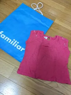①familiar/ファミリア/ピンクTシャツ/110